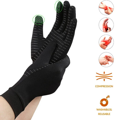 Copper Compression Arthritis Gloves