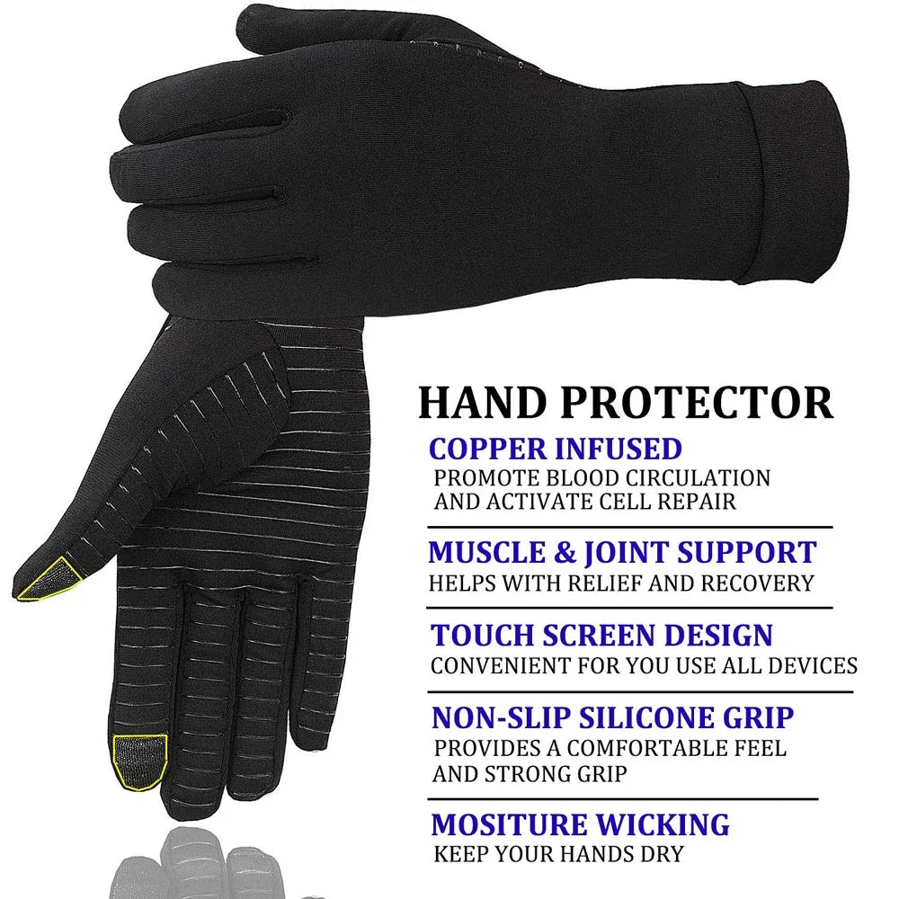 Copper Compression Arthritis Gloves